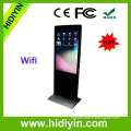 42 inch slim alone standing LCD advertising player with goods plate